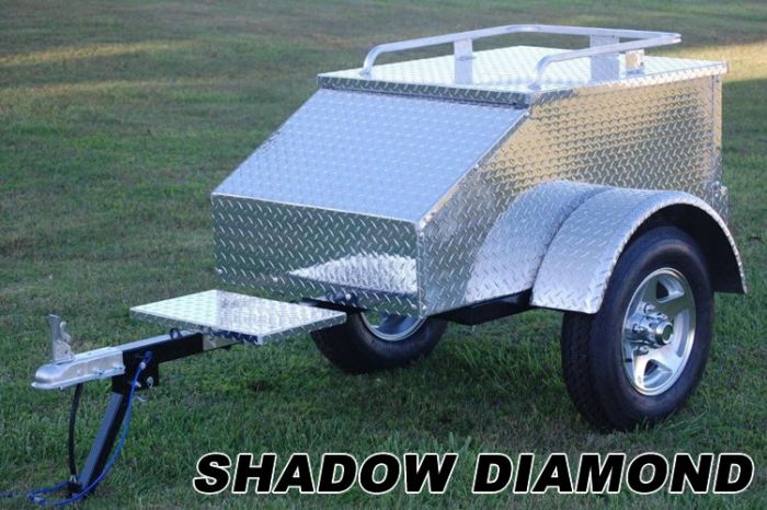 Shadow Diamond Pull Behind Motorcycle Trailer