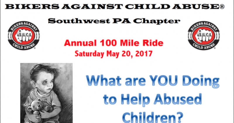 Bikers Against Child Abuse Annual 100 Mile Ride