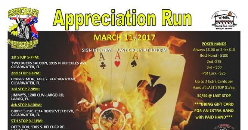 SCBH Appreciation Poker Run