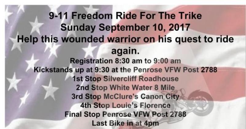 9-11 Freedom Ride For The Trike