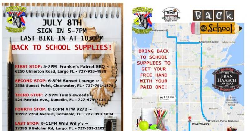 SCBH Back to School Supplies Poker Run