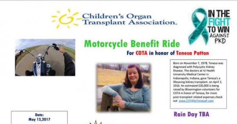 Motorcycle Benefit Ride for COTA in honor of Tenesa Patton 
