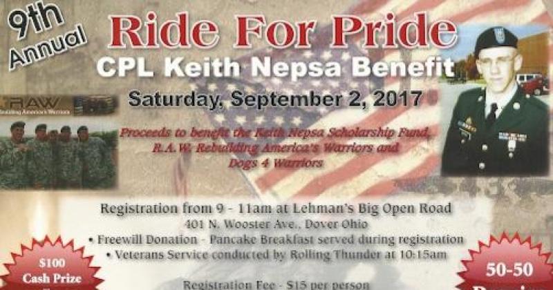 9th Annual Ride 4 Pride CPL Keith Nepsa Memorial Poker Run