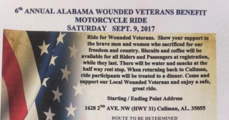 6th Annual Wounded Veterans Ride 