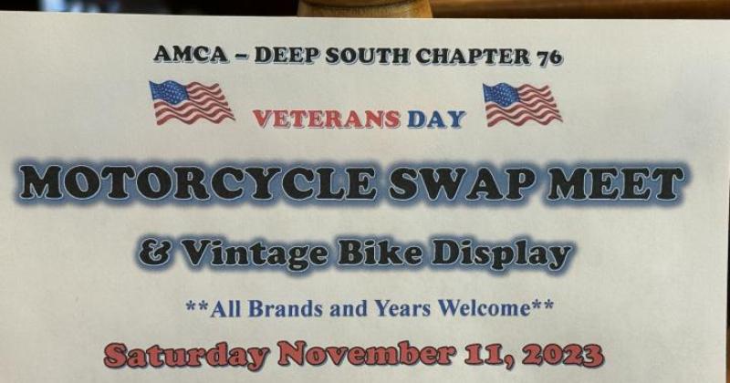  Deep South Chapter 76 Motorcycle Swap Meet