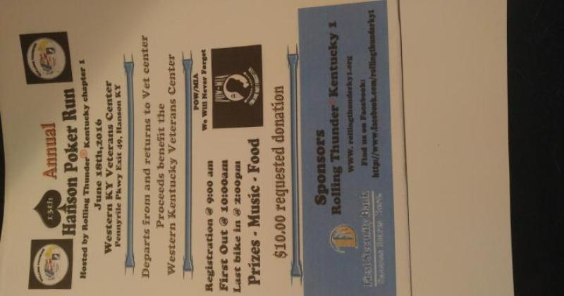 Rolling Thunder Poker Run 
