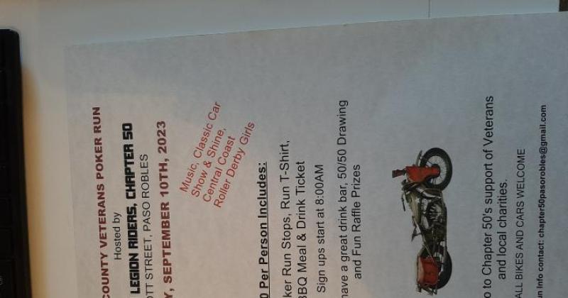 American Legion Riders Chapter 50 Poker Run